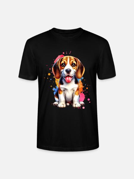 Cadeau Beagle - T-shirt bio CRAFTER Stanley Stella Unisexe - noir
