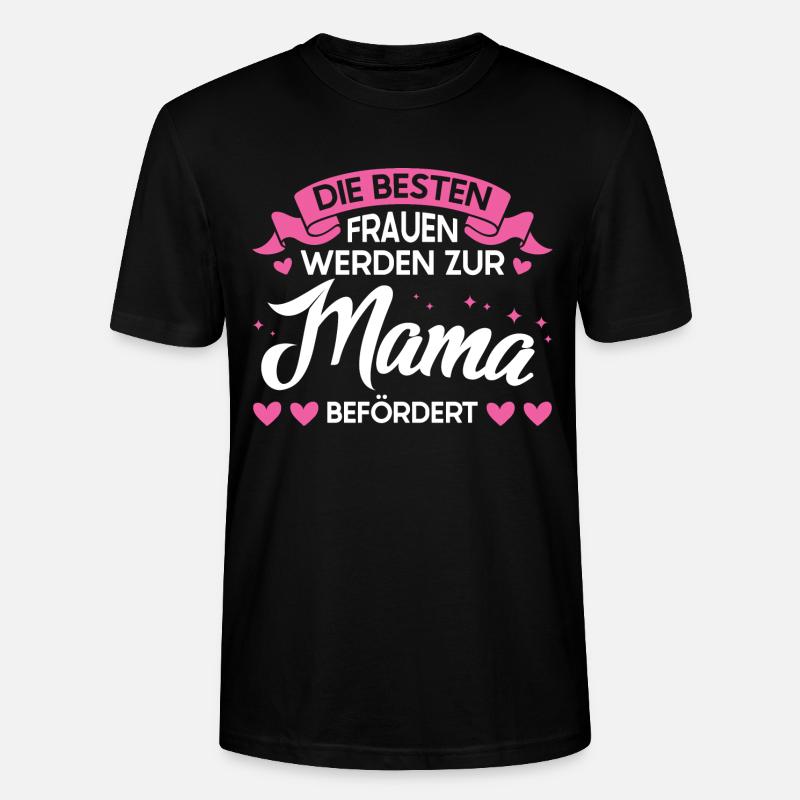 Mutter Familie Mama Geschenk - Stanley/Stella Unisex Bio-T-Shirt CRAFTER - Schwarz