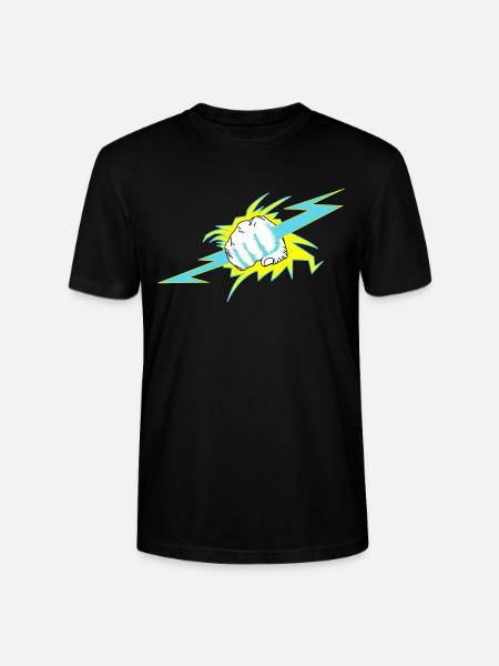 Zeus hand. Thunder gift - Stanley/Stella CRAFTER Unisex Organic T-Shirt - black