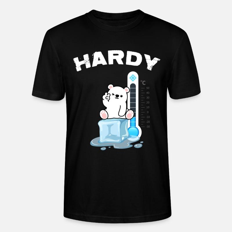 Eisbader Winter Schwimmer Eisbad Eisbär - T-shirt bio CRAFTER Stanley Stella Unisexe - noir