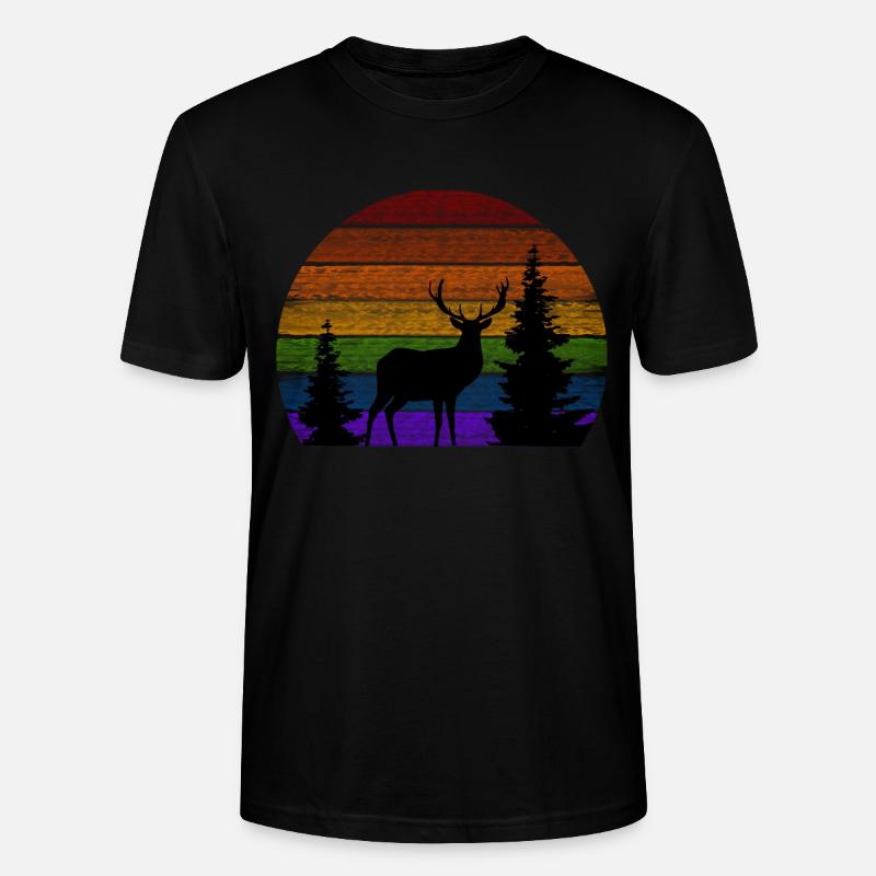 hirsch 3 - Stanley/Stella Unisex Bio-T-Shirt CRAFTER - Schwarz