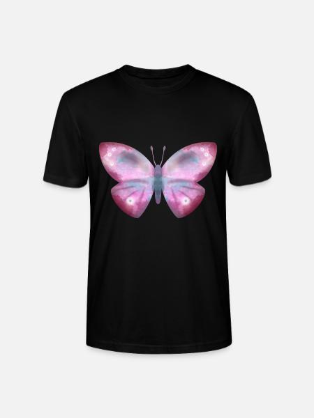 Schmetterling - Stanley/Stella Unisex Bio-T-Shirt CRAFTER - Schwarz