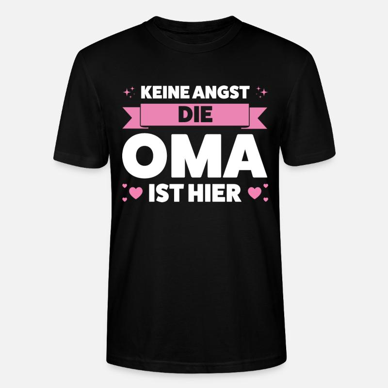 Oma Großmutter Großmütter Geschenk - Stanley/Stella Unisex Bio-T-Shirt CRAFTER - Schwarz