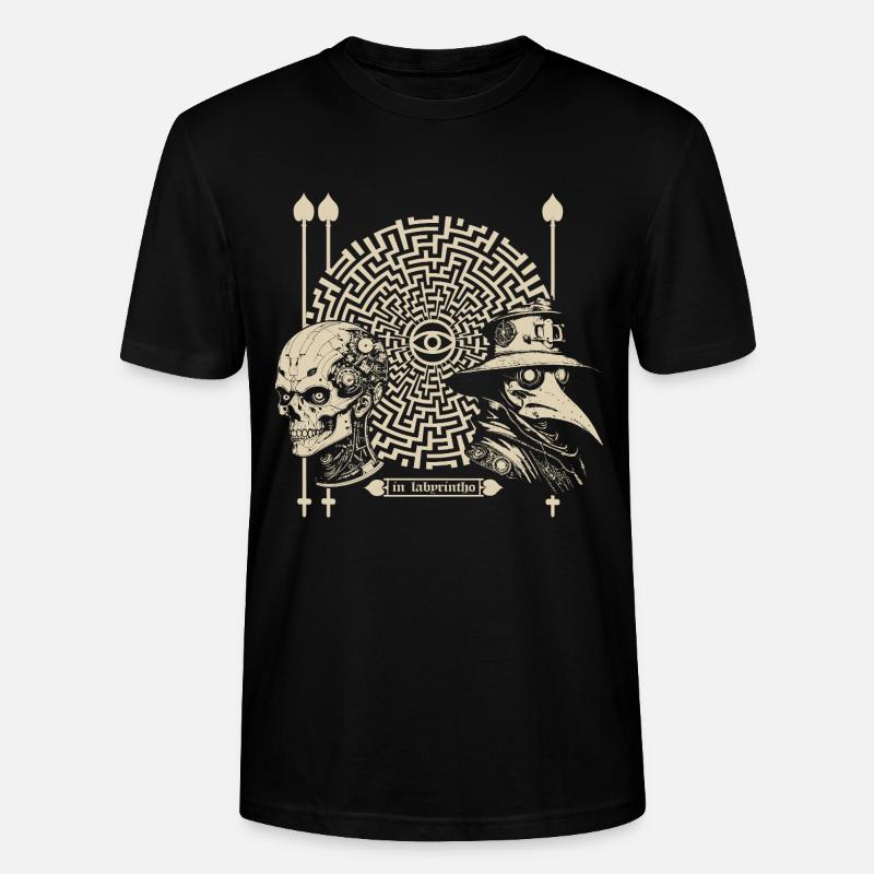 à labyrintho - T-shirt bio CRAFTER Stanley Stella Unisexe - noir