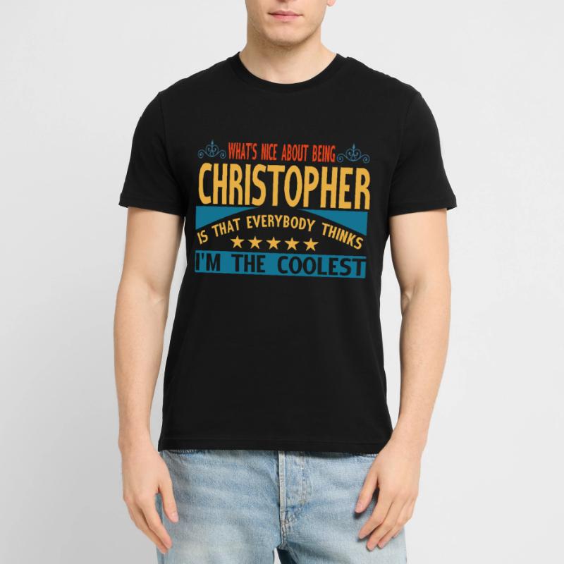 Vorname Christopher Name Christopher Geschenk Stanley/Stella Unisex Bio-T-Shirt CRAFTER
