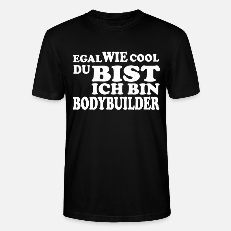 Bodybuilder - Stanley/Stella Unisex Bio-T-Shirt CRAFTER - Schwarz