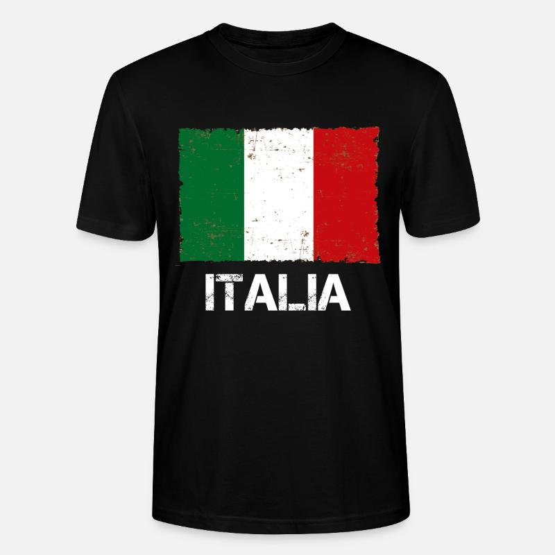 Italien - Stanley/Stella Unisex Bio-T-Shirt CRAFTER - Schwarz