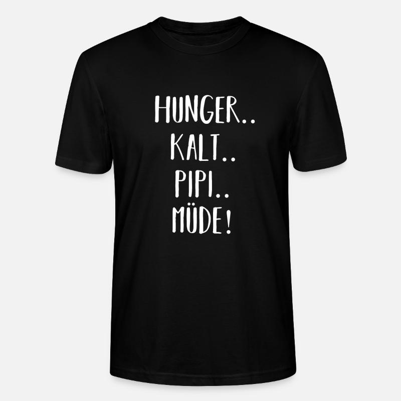 Faim Fatigué Froid - T-shirt bio CRAFTER Stanley Stella Unisexe - noir