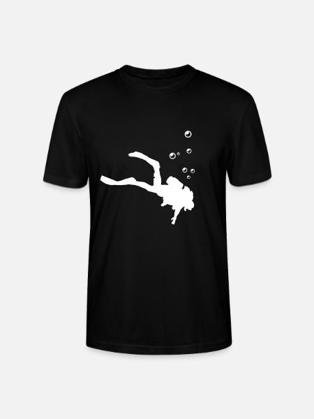 Diving diver gift idea - Stanley/Stella CRAFTER Unisex Organic T-Shirt - black