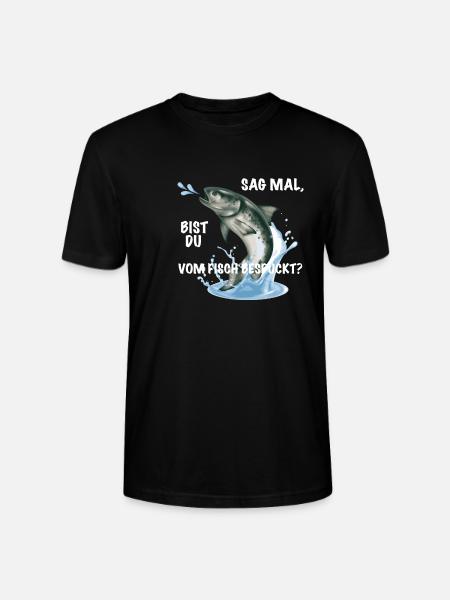 Fisch Spruch lustig - Stanley/Stella Unisex Bio-T-Shirt CRAFTER - Schwarz