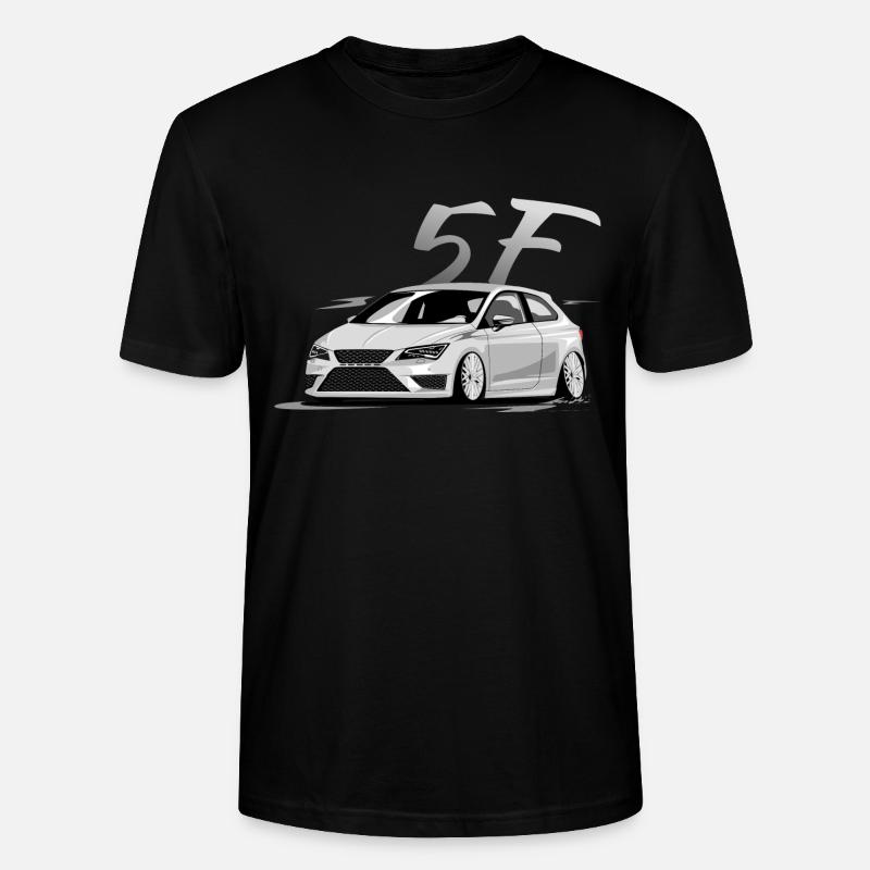 Leon 5f fr, Low, Deep, Stanced, Cupra - Stanley/Stella Unisex Bio-T-Shirt CRAFTER - Schwarz