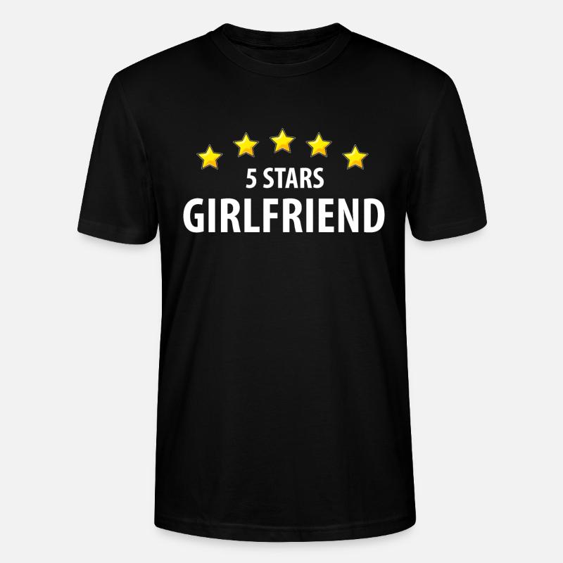 5 Stars Girlfriend - Stanley/Stella Unisex Bio-T-Shirt CRAFTER - Schwarz