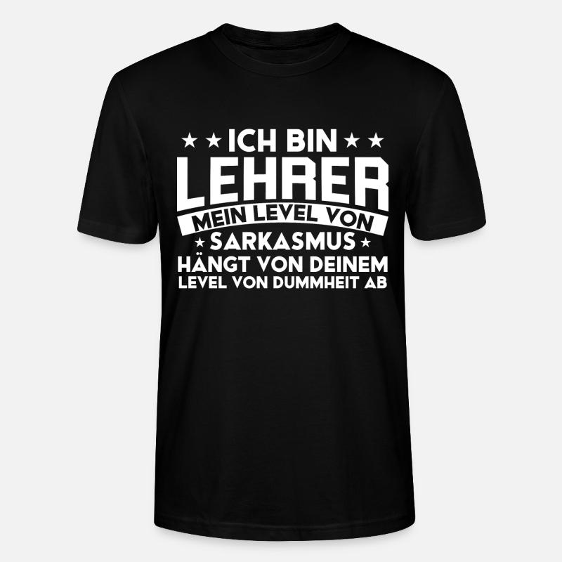 Lehrerin Lehrer Schule Lehrer Geschenk - Stanley/Stella Unisex Bio-T-Shirt CRAFTER - Schwarz