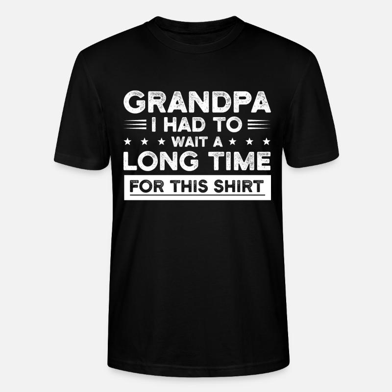 Großvater Großvater Großvater Geschenk - Stanley/Stella Unisex Bio-T-Shirt CRAFTER - Schwarz