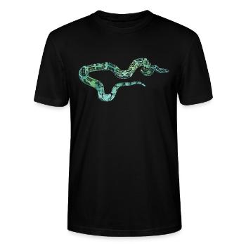 serpent - T-shirt bio CRAFTER Stanley Stella Unisexe - noir - Devant - Alina (178cm) & Michal (187cm)