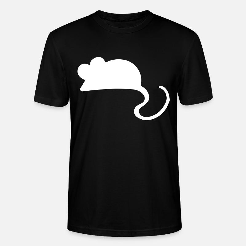 Maus Mäuschen Geschenkidee / mouse - Stanley/Stella Unisex Bio-T-Shirt CRAFTER - Schwarz