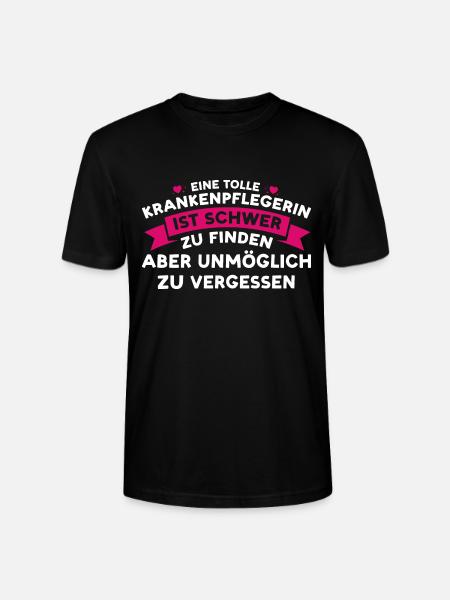 Krankenpflegerin Beruf Krankenschwester Geschenk - Stanley/Stella Unisex Bio-T-Shirt CRAFTER - Schwarz