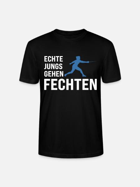 Fechten Fechtsport Fechter Geschenk - Stanley/Stella Unisex Bio-T-Shirt CRAFTER - Schwarz