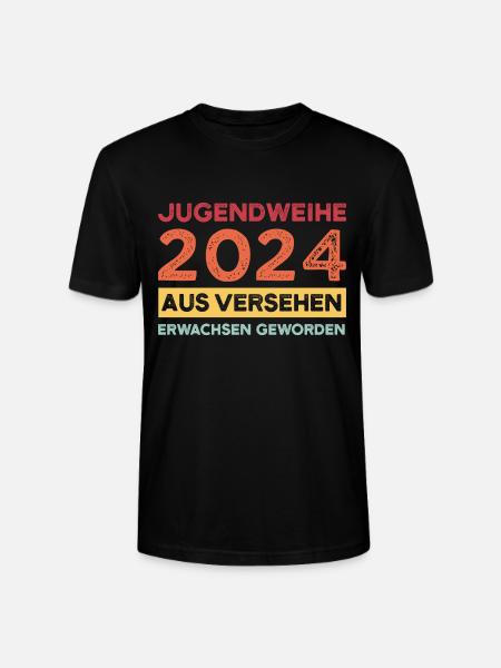 Jugendweihe 2024 Jugend Konfirmation Geschenk - Stanley/Stella Unisex Bio-T-Shirt CRAFTER - Schwarz