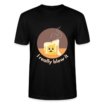 J’ai vraiment tout soufflé - T-shirt bio CRAFTER Stanley Stella Unisexe - noir - Devant - Alina (178cm) & Michal (187cm)