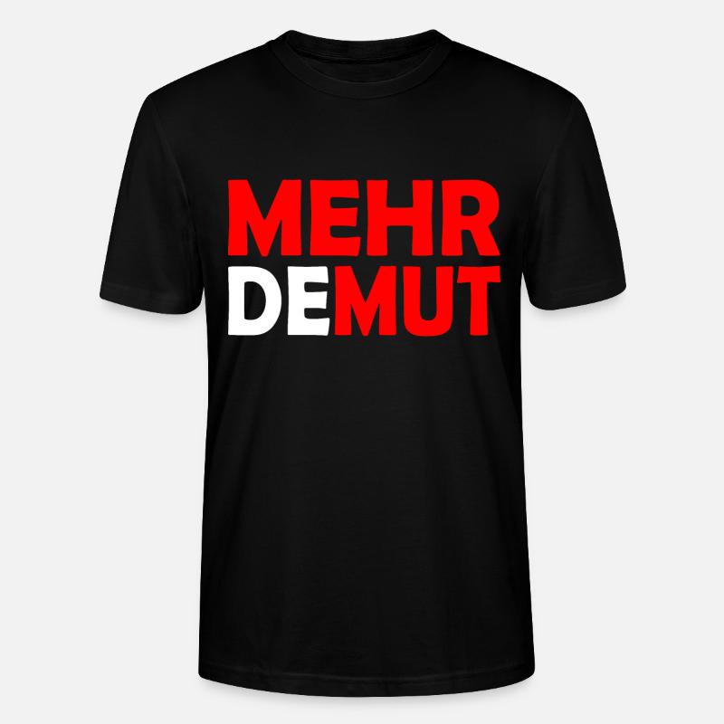 Demut - Stanley/Stella Unisex Bio-T-Shirt CRAFTER - Schwarz