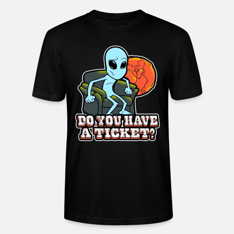 Avez-vous un billet étranger - T-shirt bio CRAFTER Stanley Stella Unisexe - noir