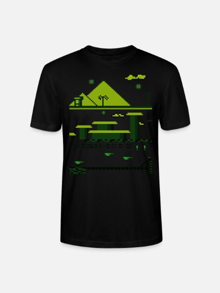 Retro Pixel Game Nerds - Stanley/Stella CRAFTER Unisex Organic T-Shirt - black