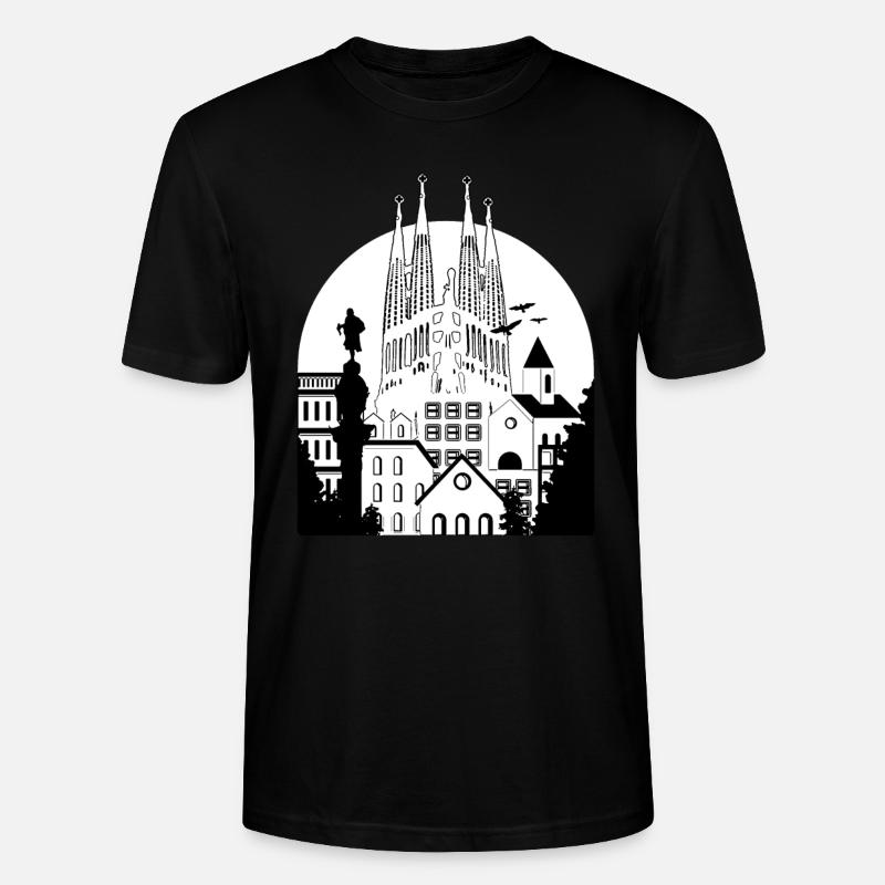 Barcelone - T-shirt bio CRAFTER Stanley Stella Unisexe - noir