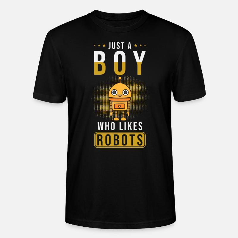 Roboter - Stanley/Stella Unisex Bio-T-Shirt CRAFTER - Schwarz