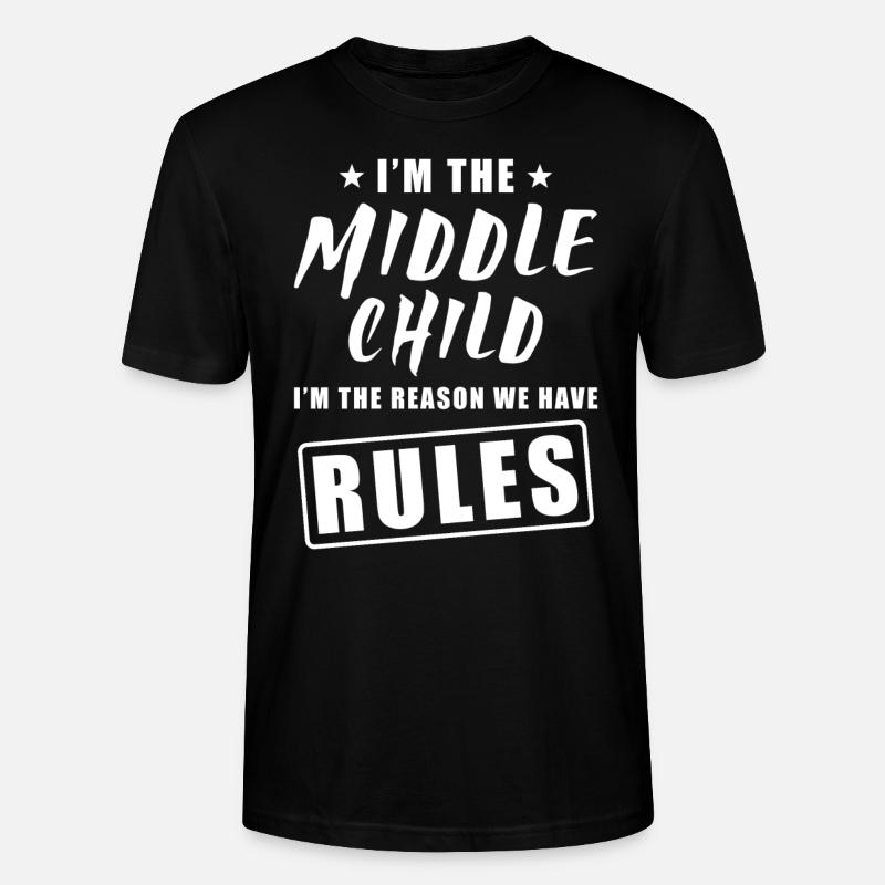 Mittleres Kind - Stanley/Stella Unisex Bio-T-Shirt CRAFTER - Schwarz