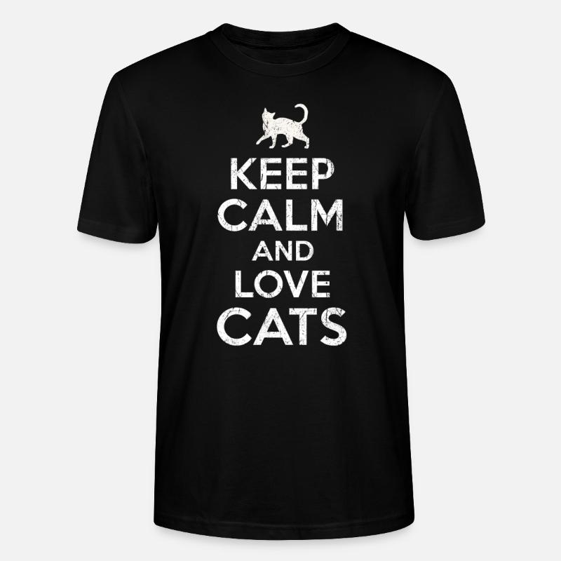 Keep calm chat - T-shirt bio CRAFTER Stanley Stella Unisexe - noir