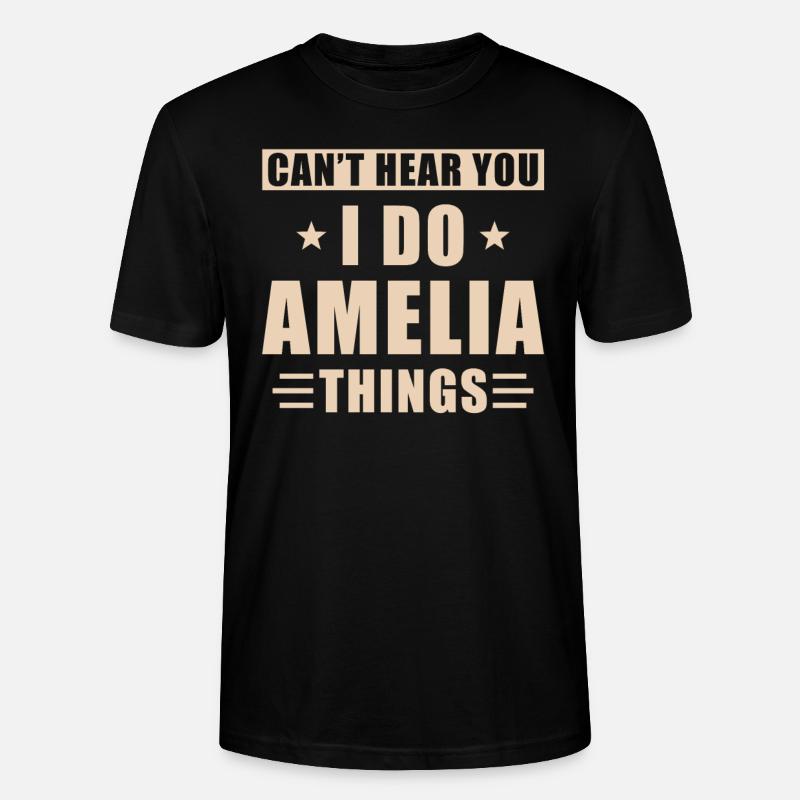 Amelia things - Stanley/Stella Unisex Bio-T-Shirt CRAFTER - Schwarz