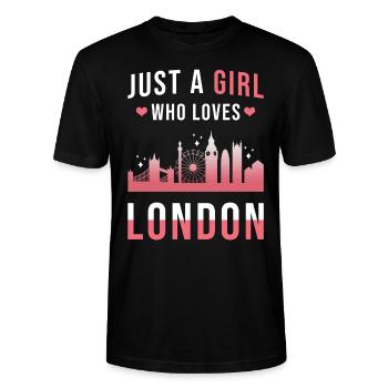 London - Stanley/Stella CRAFTER Unisex Organic T-Shirt - black - Front - Alina (178cm) & Michal (187cm)