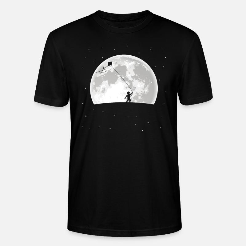 Cerf-volant - T-shirt bio CRAFTER Stanley Stella Unisexe - noir