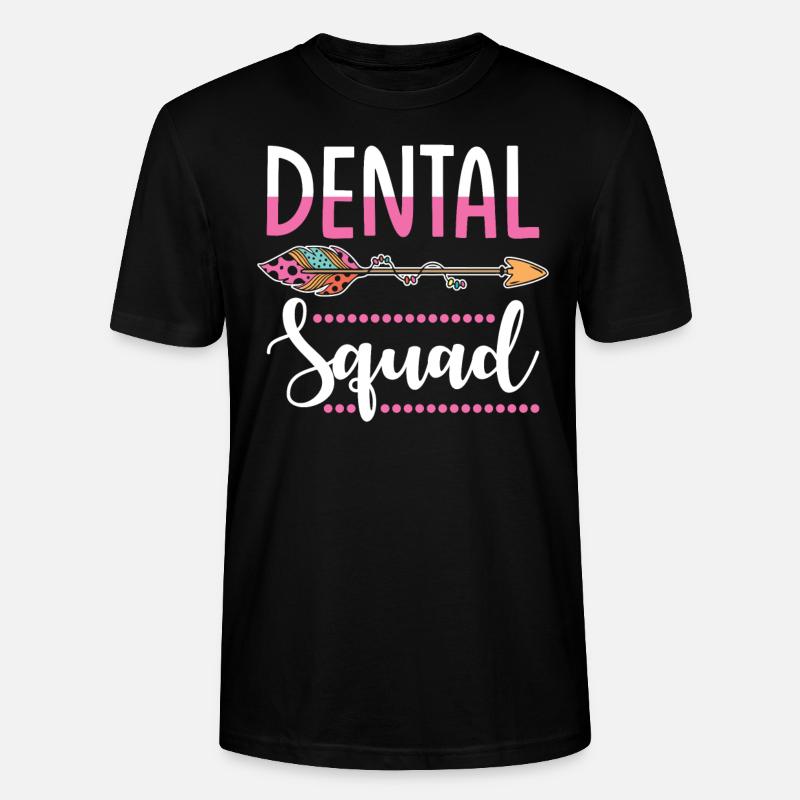 Équipe de dentisterie - T-shirt bio CRAFTER Stanley Stella Unisexe - noir