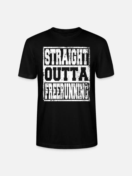Freerunning saying funny - Stanley/Stella CRAFTER Unisex Organic T-Shirt - black