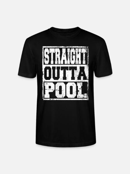 Pool saying funny - Stanley/Stella CRAFTER Unisex Organic T-Shirt - black
