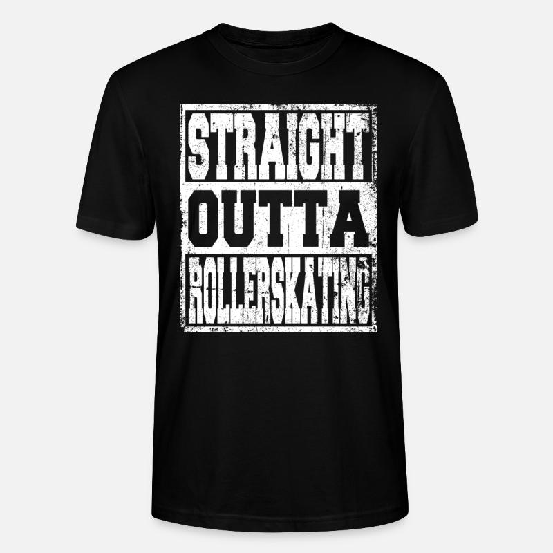 Rollerskating Spruch lustig - Stanley/Stella Unisex Bio-T-Shirt CRAFTER - Schwarz