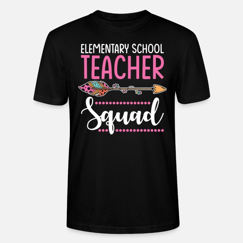 elementary school teacher group - Stanley/Stella CRAFTER Unisex Organic T-Shirt - black