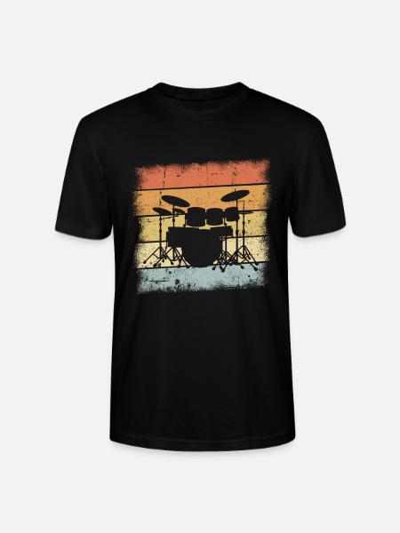 Drummer Gift - Stanley/Stella CRAFTER Unisex Organic T-Shirt - black