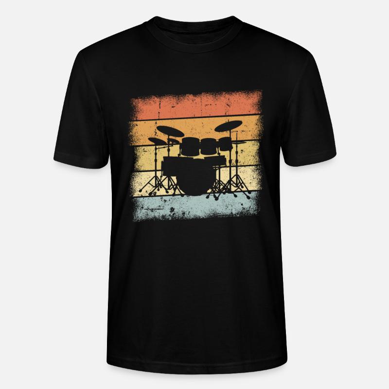 Drummer Geschenk - Stanley/Stella Unisex Bio-T-Shirt CRAFTER - Schwarz