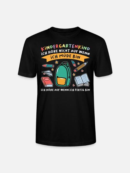 Kindergarten Anfang Kindergartenanfänger Geschenk - Stanley/Stella Unisex Bio-T-Shirt CRAFTER - Schwarz