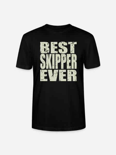 Best Skipper ever Skipper Gift - Stanley/Stella CRAFTER Unisex Organic T-Shirt - black