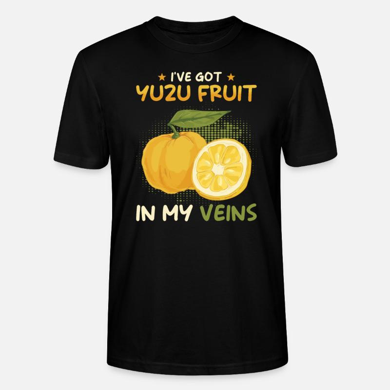 Yuzu Frucht Spruch - Stanley/Stella Unisex Bio-T-Shirt CRAFTER - Schwarz