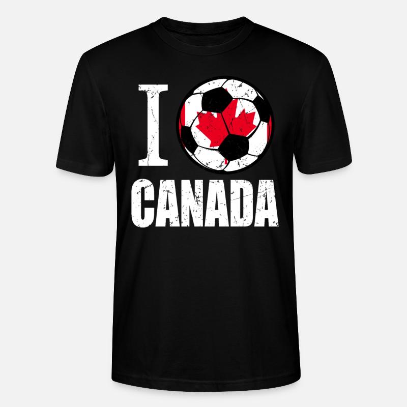 Canada Football - T-shirt bio CRAFTER Stanley Stella Unisexe - noir
