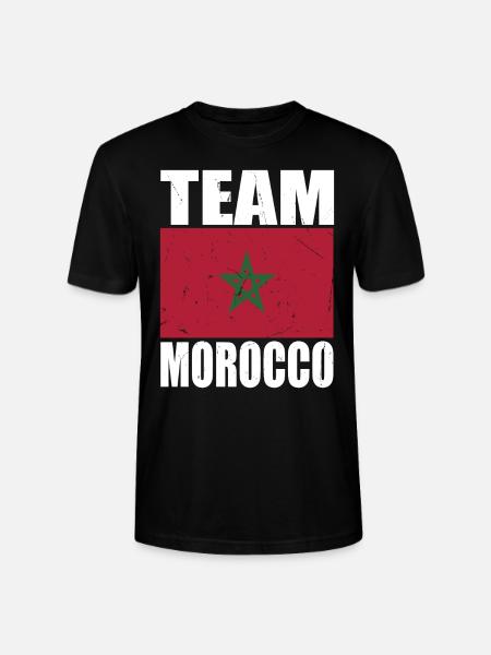 Team Morocco Football - Stanley/Stella CRAFTER Unisex Organic T-Shirt - black