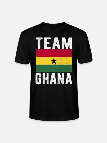 Ghana Flag - Stanley/Stella CRAFTER Unisex Organic T-Shirt - black