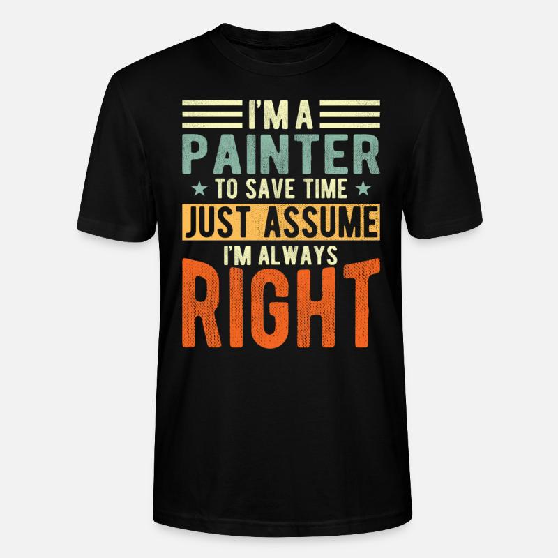 Painter - Stanley/Stella CRAFTER Unisex Organic T-Shirt - black