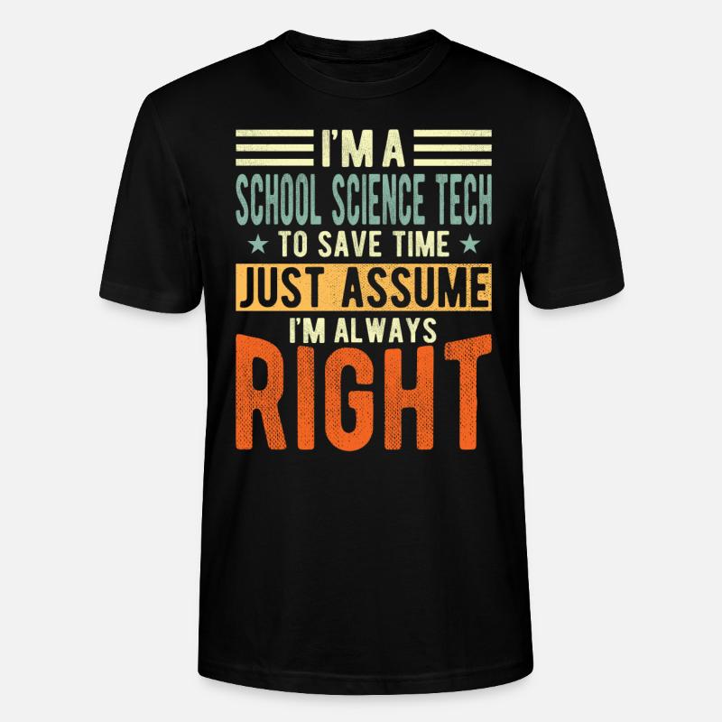 École Science Tech - T-shirt bio CRAFTER Stanley Stella Unisexe - noir