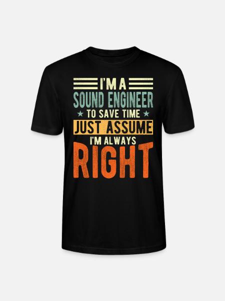 Sound engineer - Stanley/Stella CRAFTER Unisex Organic T-Shirt - black